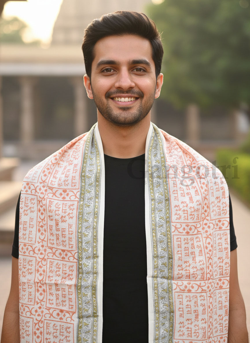 Harinam Chadar Block Print - Image 2