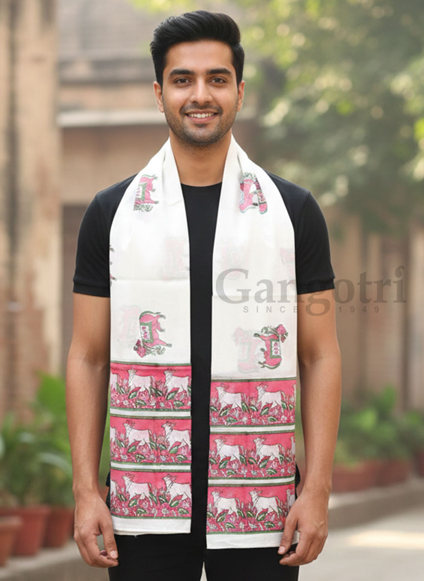 Harinam Chadar Block Print