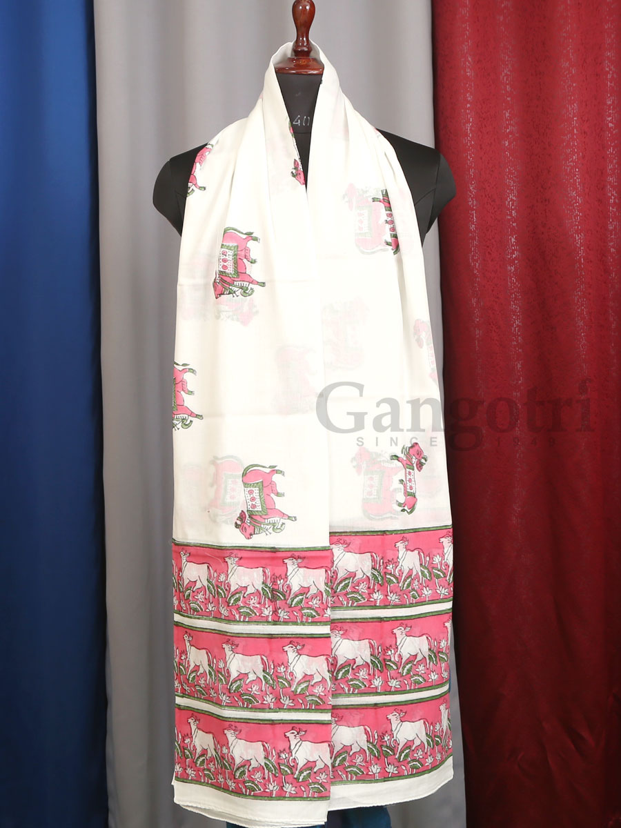 Harinam Chadar Block Print - Image 4