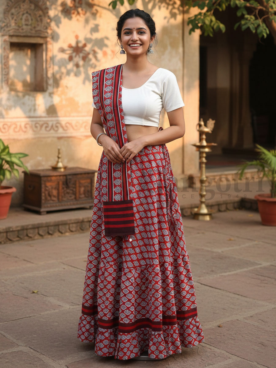 Skirt & Chadar Set L