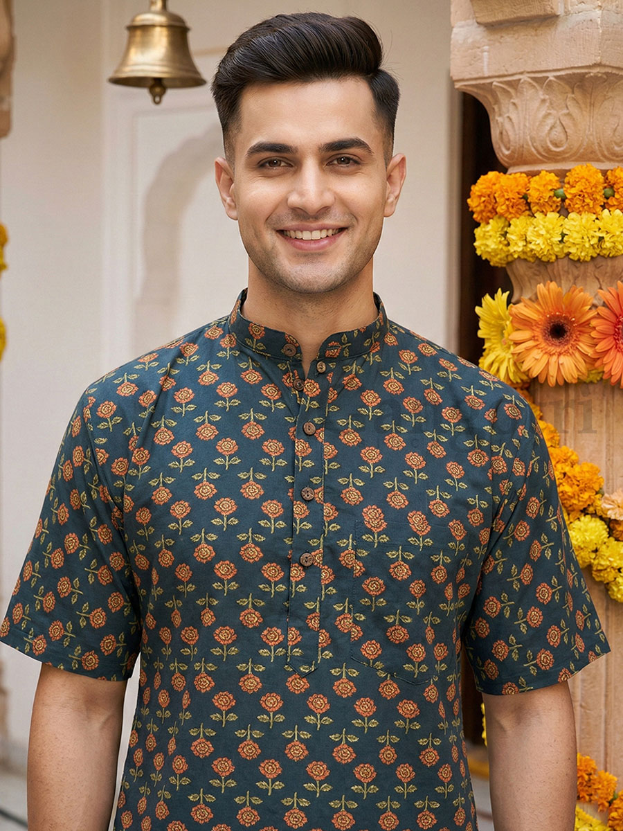 Cotton Kurta Collar L - Image 2