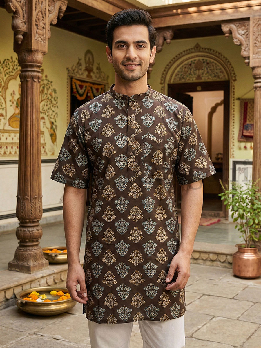 Cotton Kurta Collar L