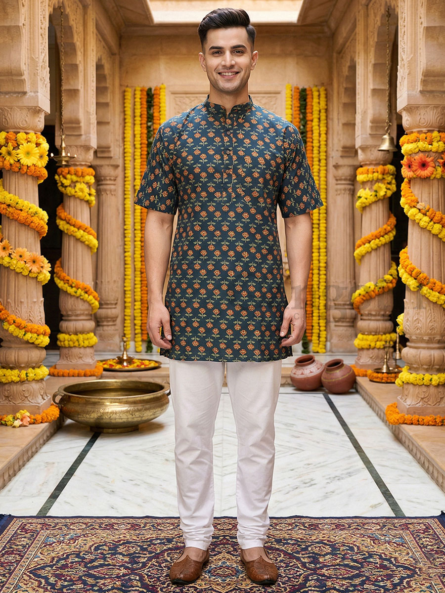Cotton Kurta Collar L