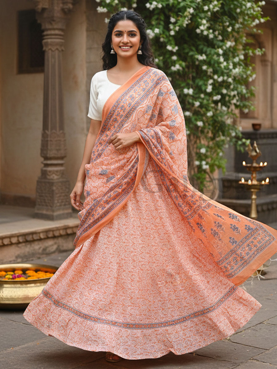Skirt & Chadar Set M