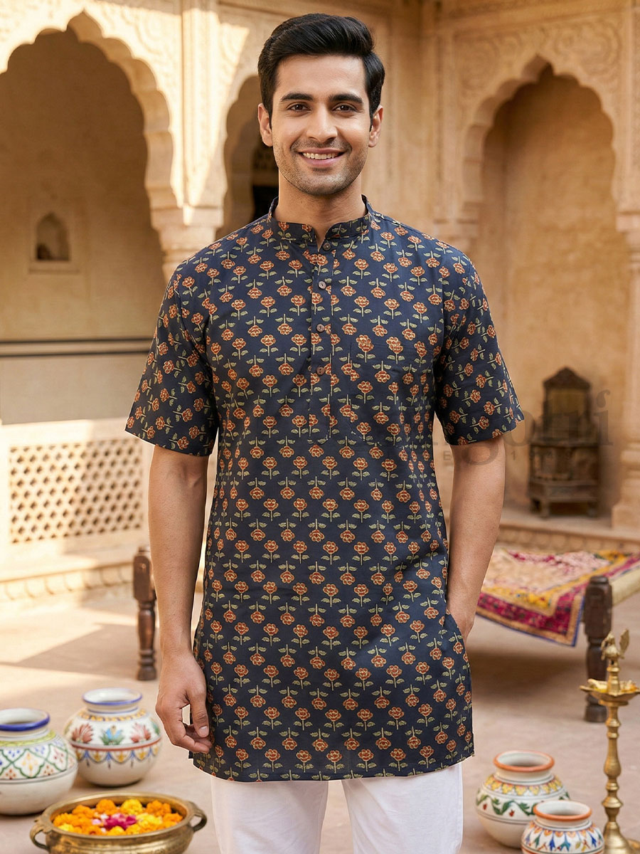 Cotton Kurta Collar M