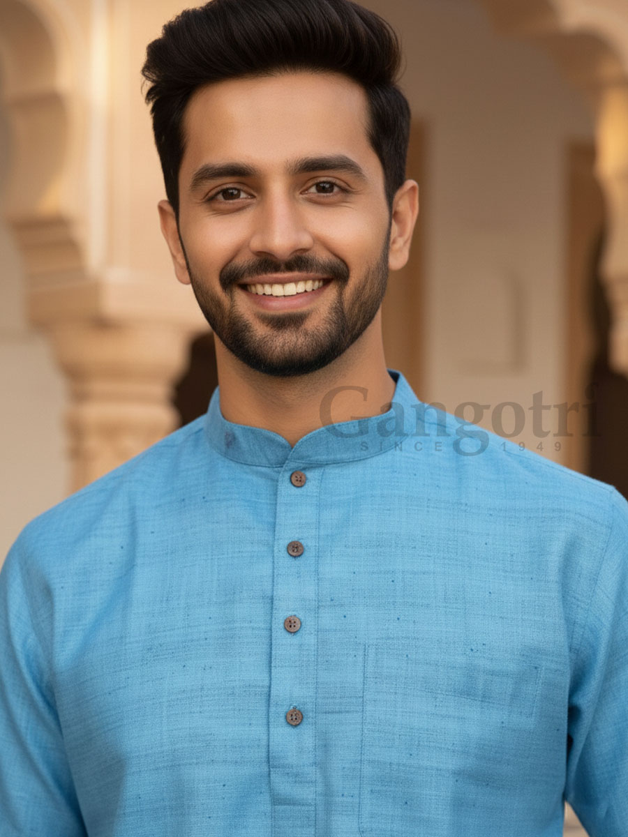 Cotton Kurta Collar M - Image 2
