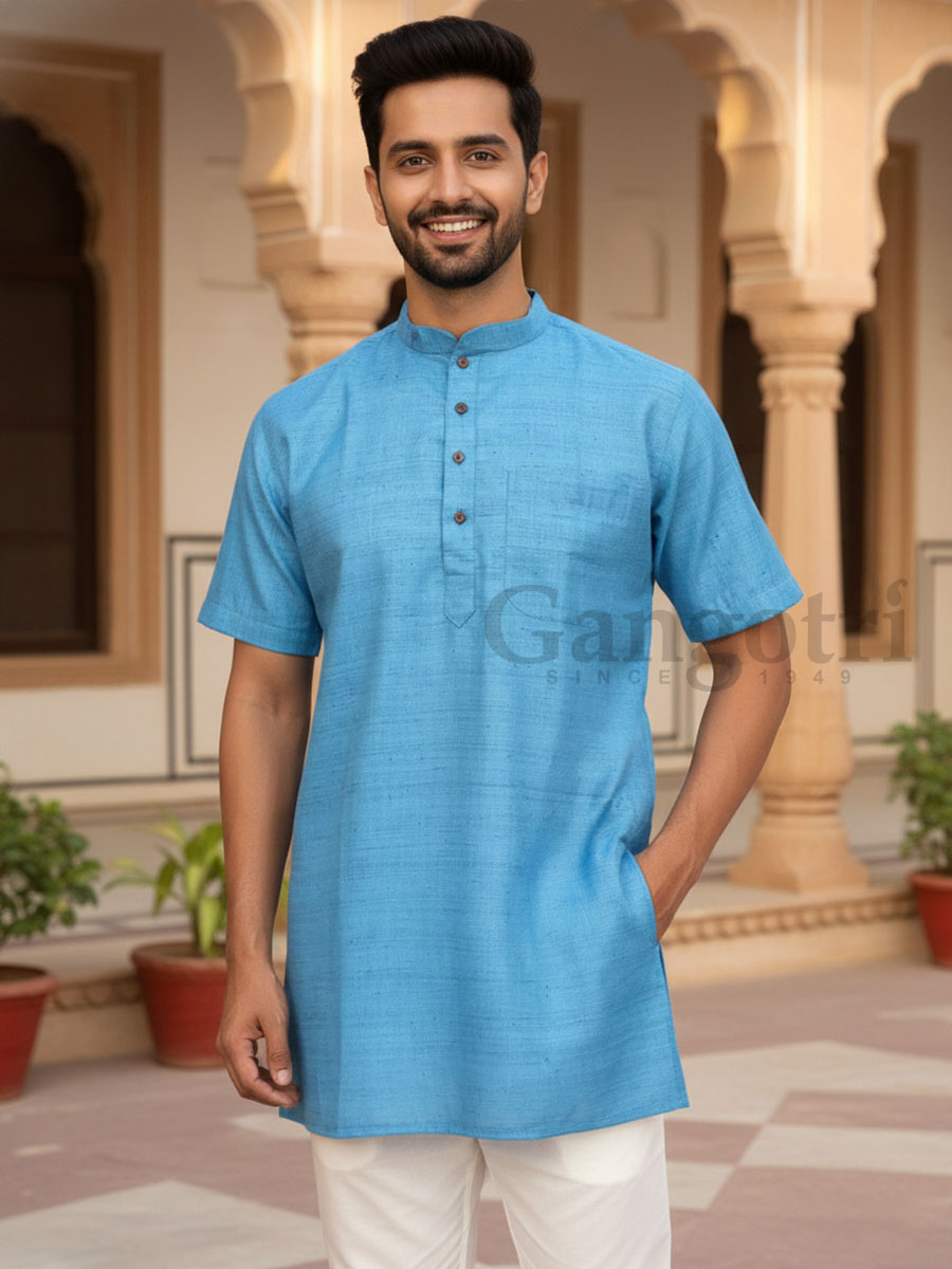 Cotton Kurta Collar M