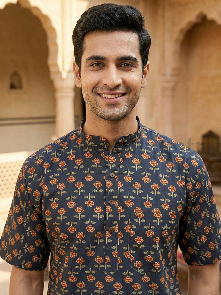 Cotton Kurta Collar M - Image 2