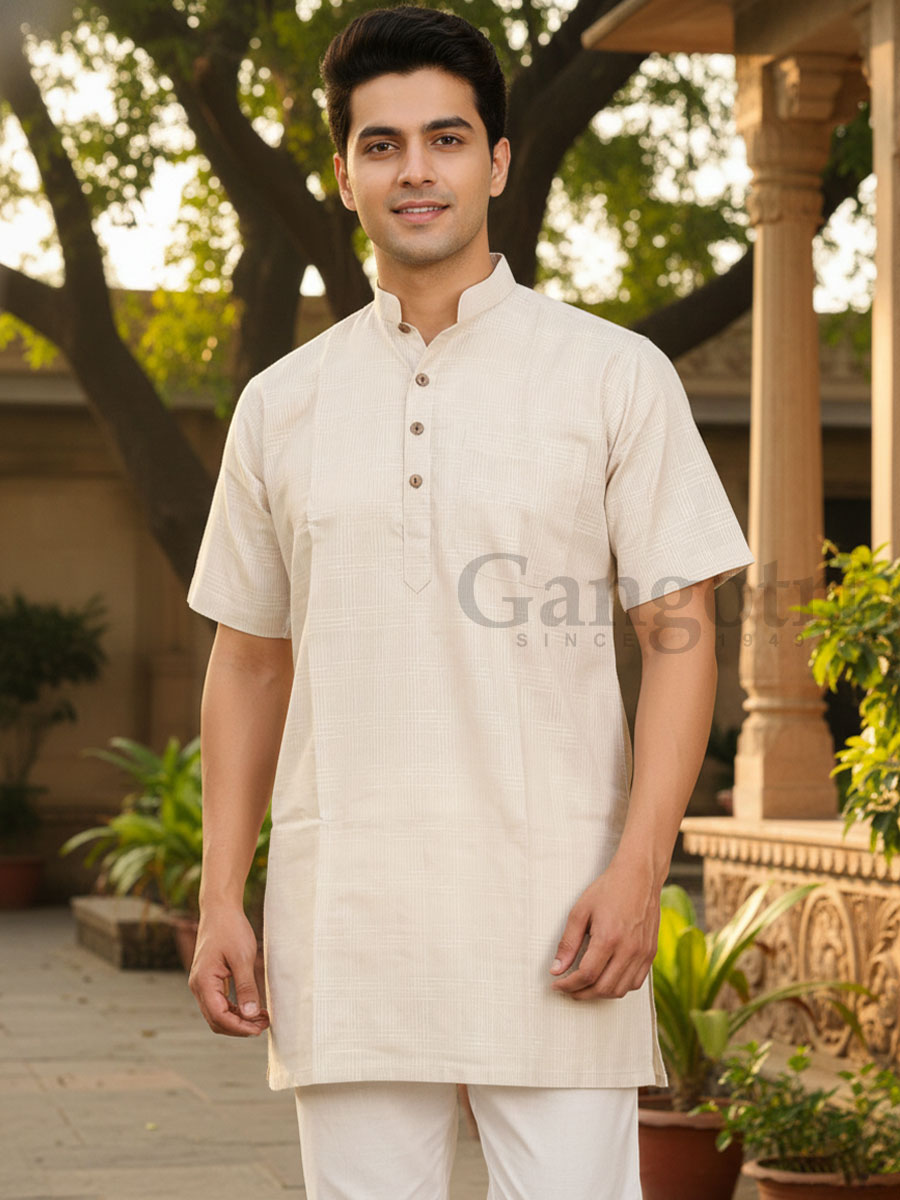 Cotton Kurta Collar S