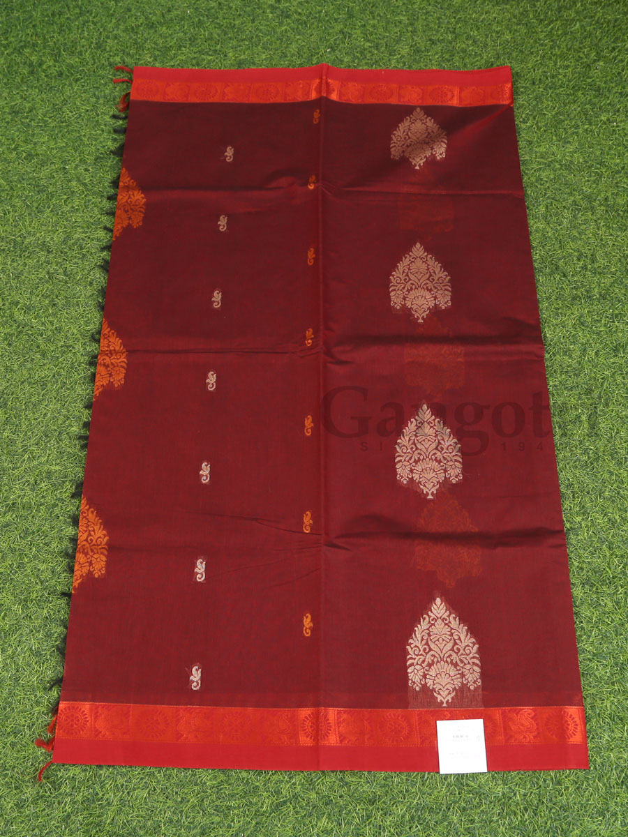 South Indian Cotton Saree - Image 3