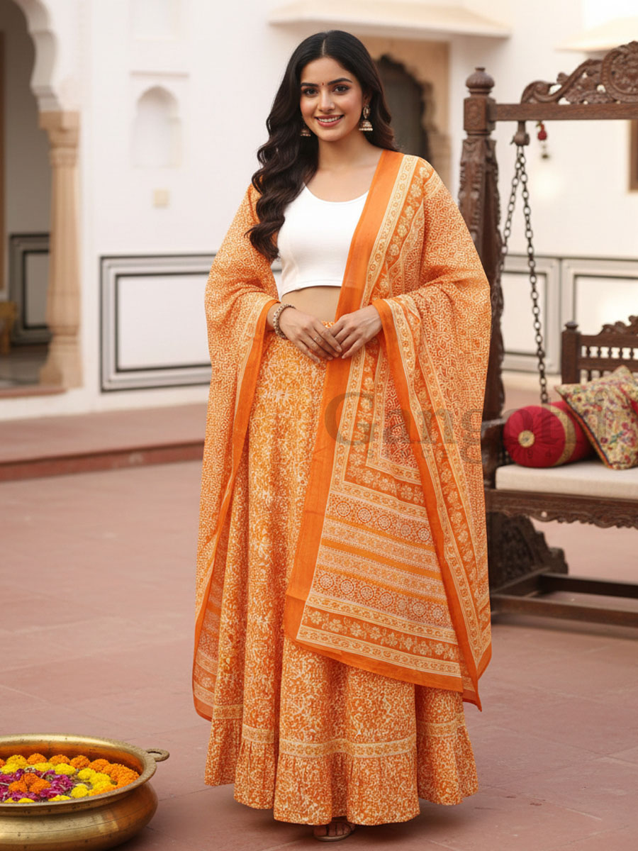 Skirt & Chadar Set XL