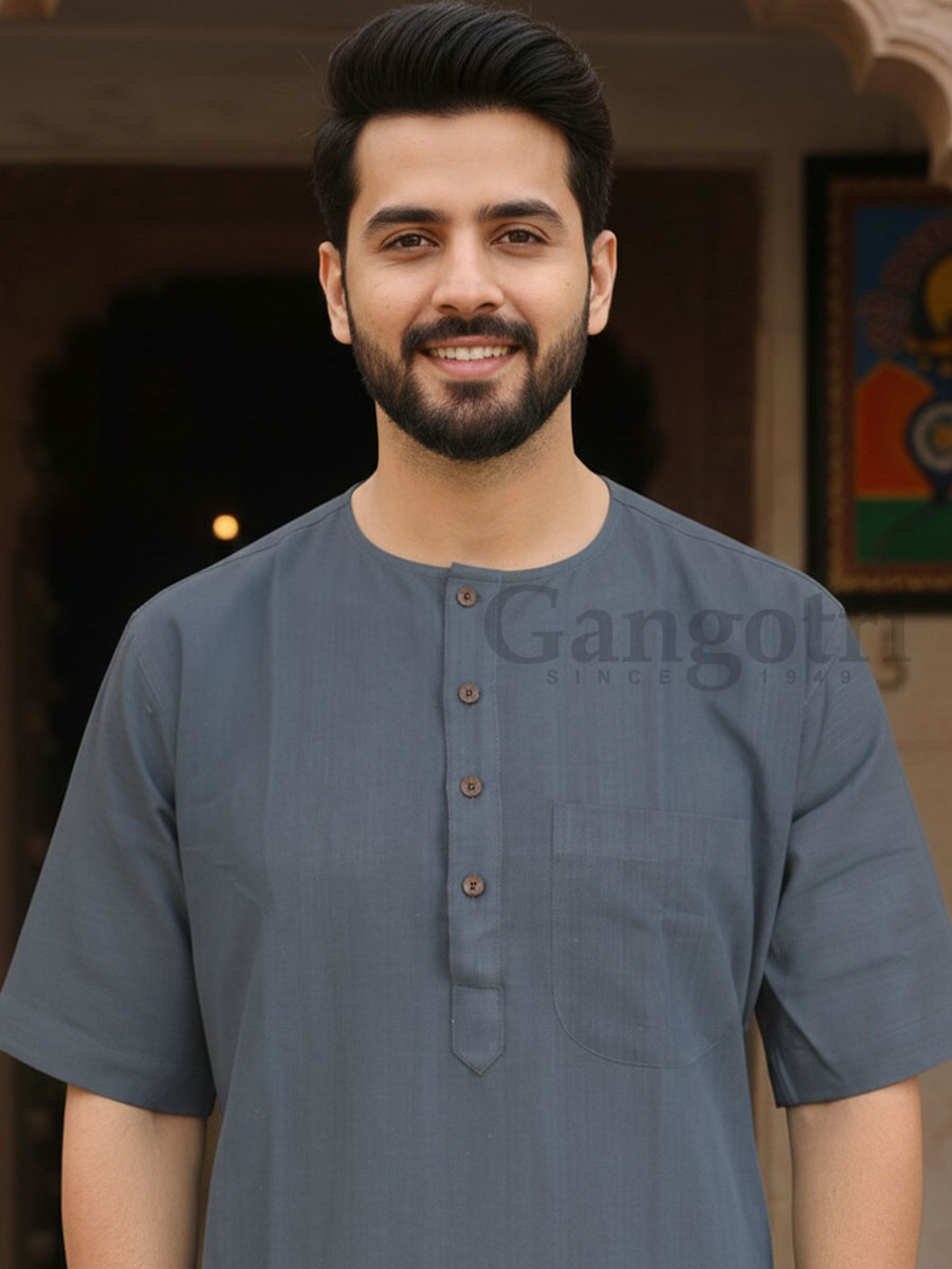 Kurta Cotton Roundneck L - Image 2