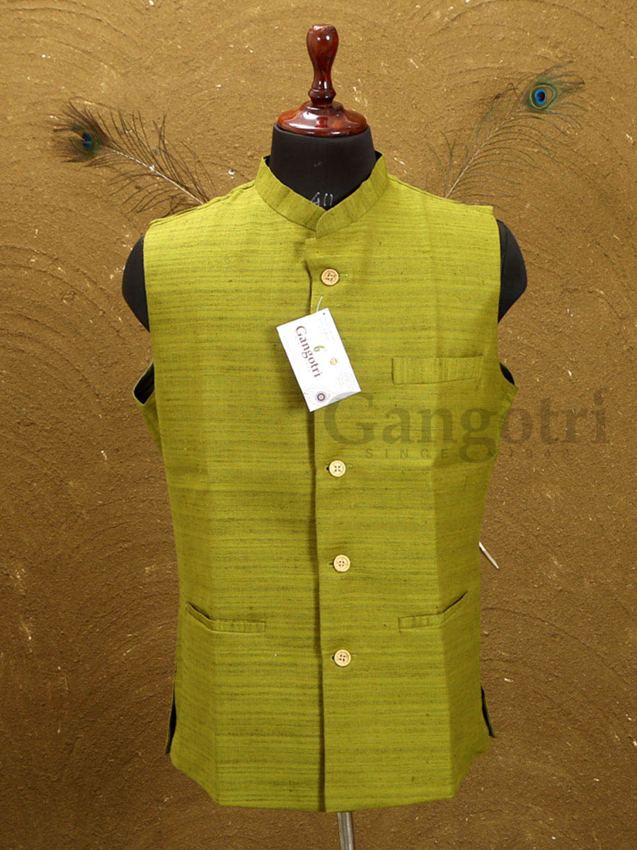 Mens Khaddar Vestcoat L