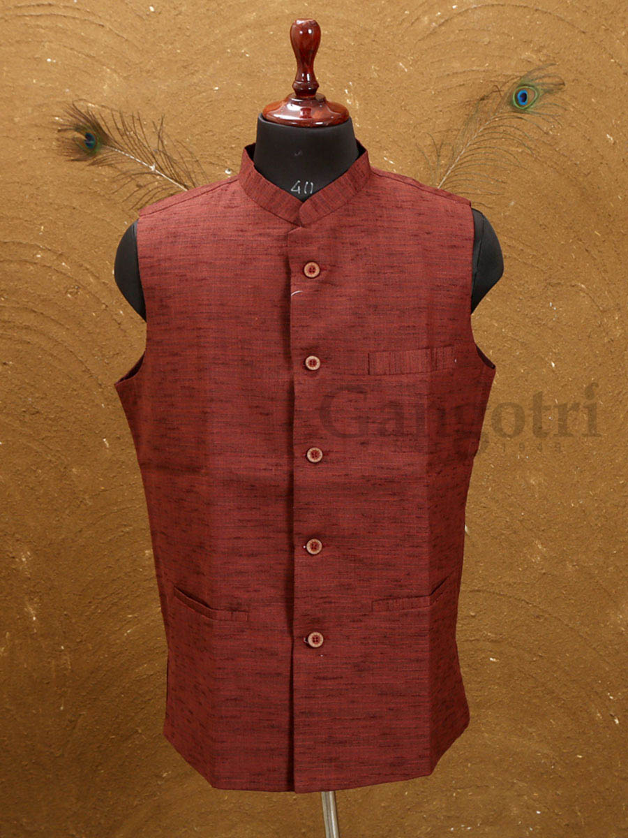 Mens Khaddar Vestcoat L