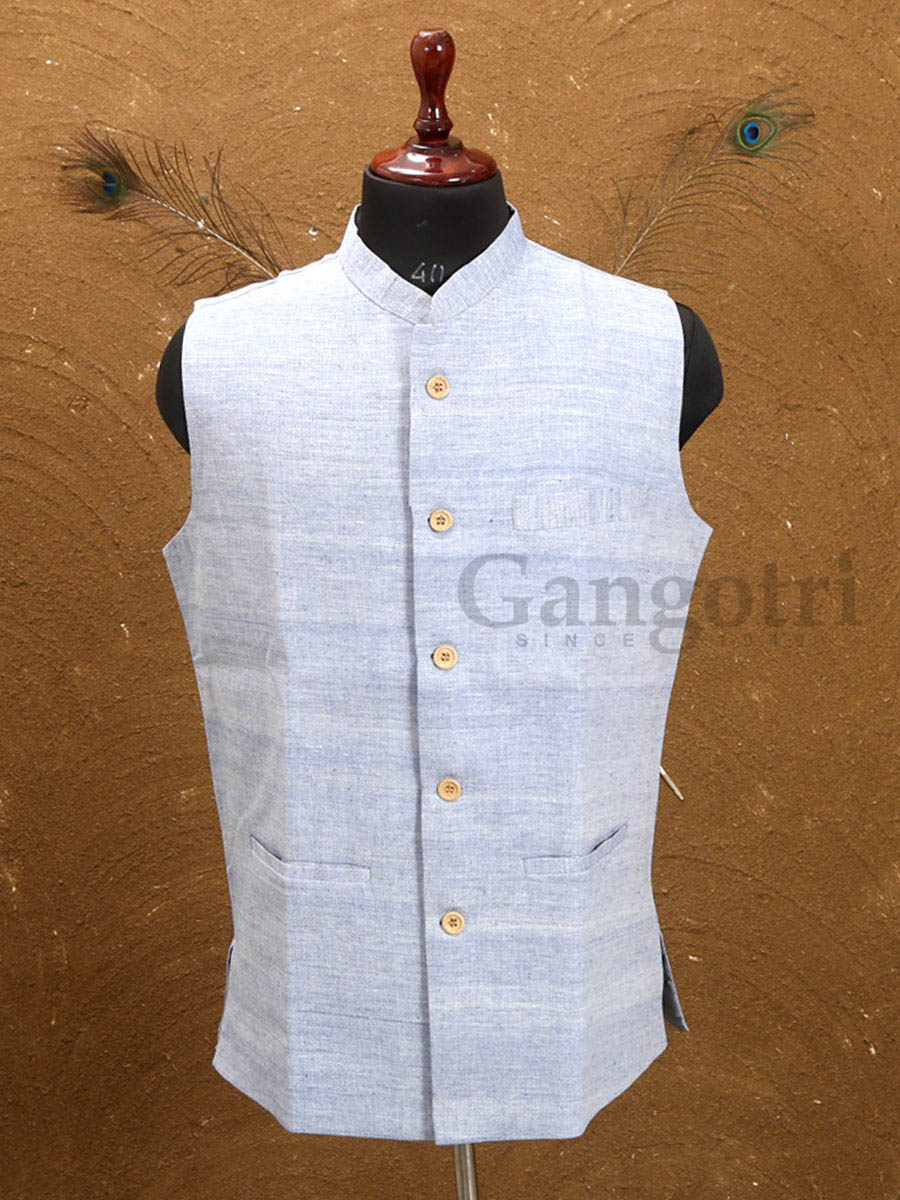 Mens Khaddar Vestcoat L