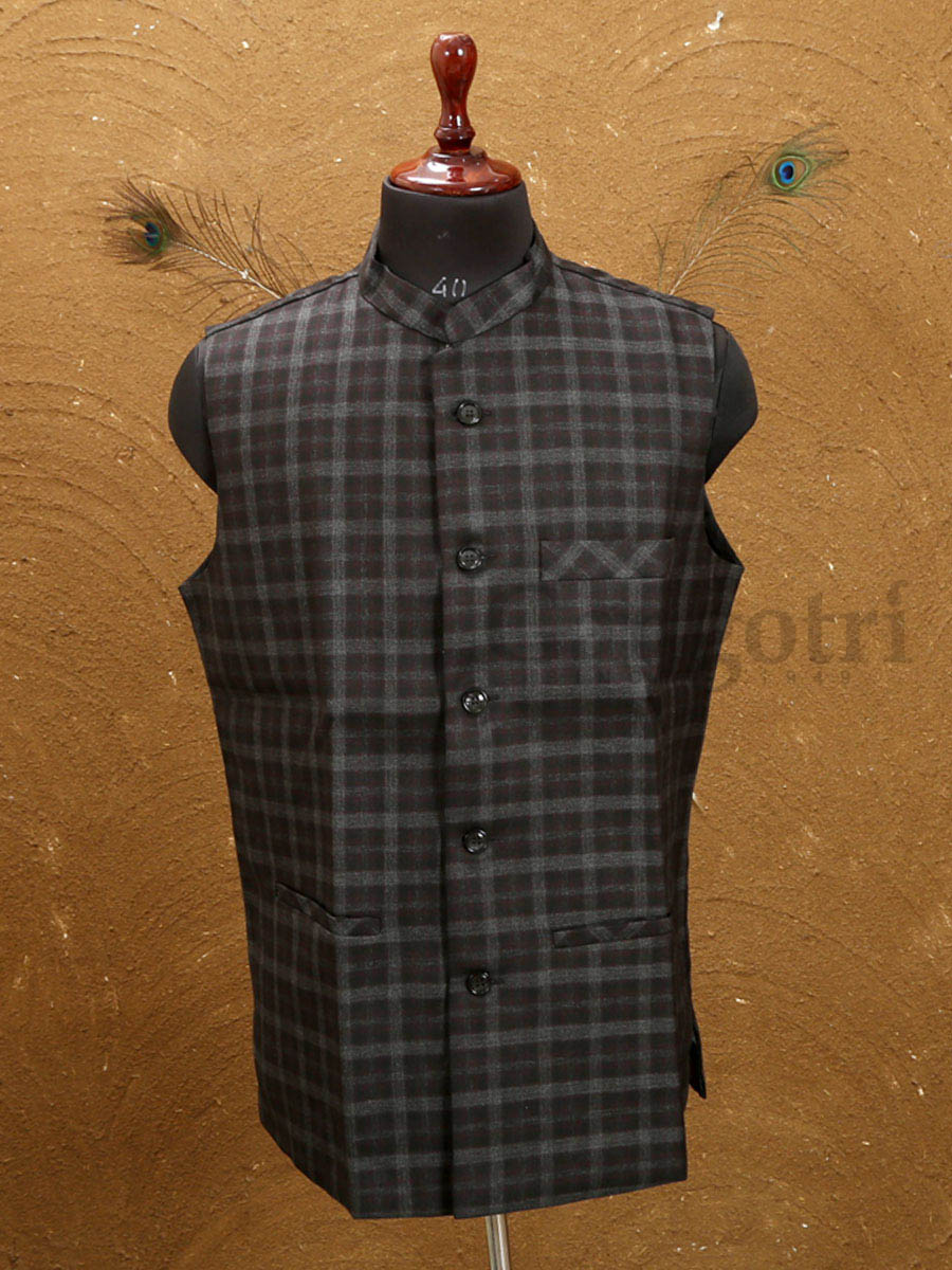 Mens Wool Vestcoat L