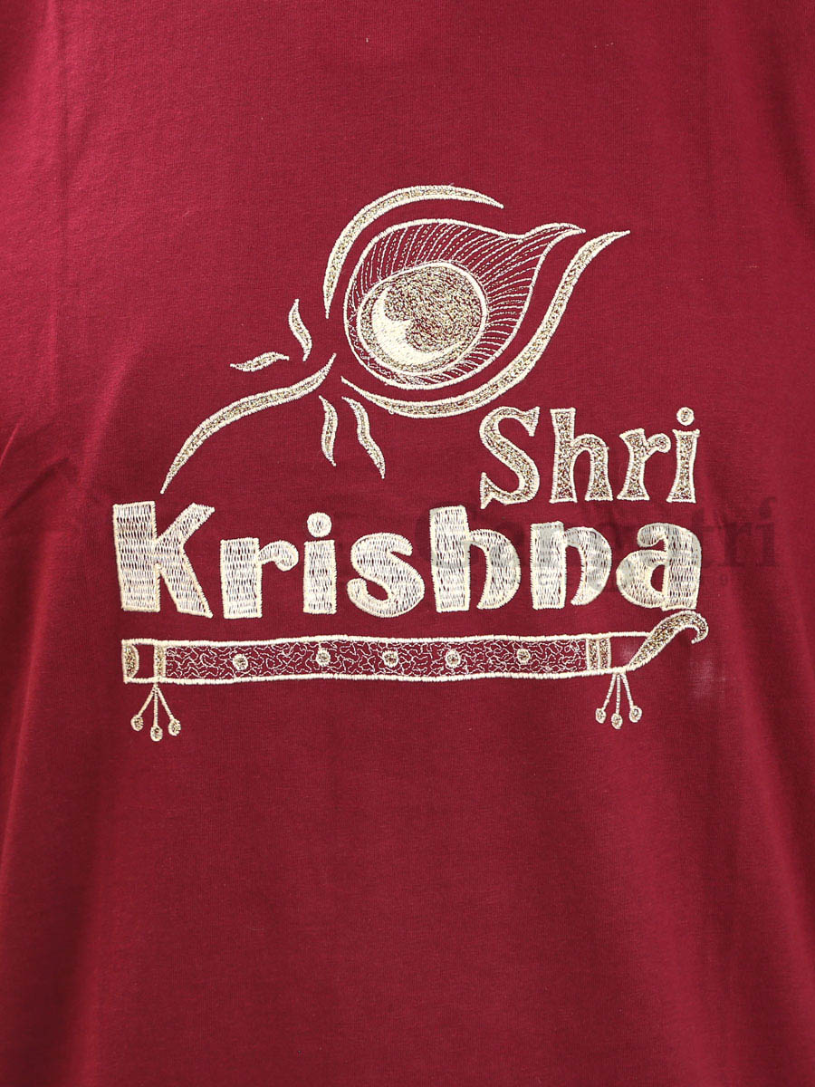 Cotton Embroidered T-Shirt M - Image 2
