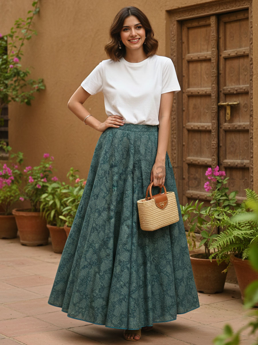 Mayuridha Cotton Skirt S