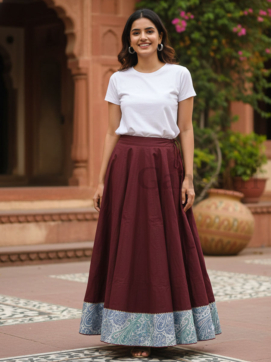 Mrinalini Cotton Skirt S