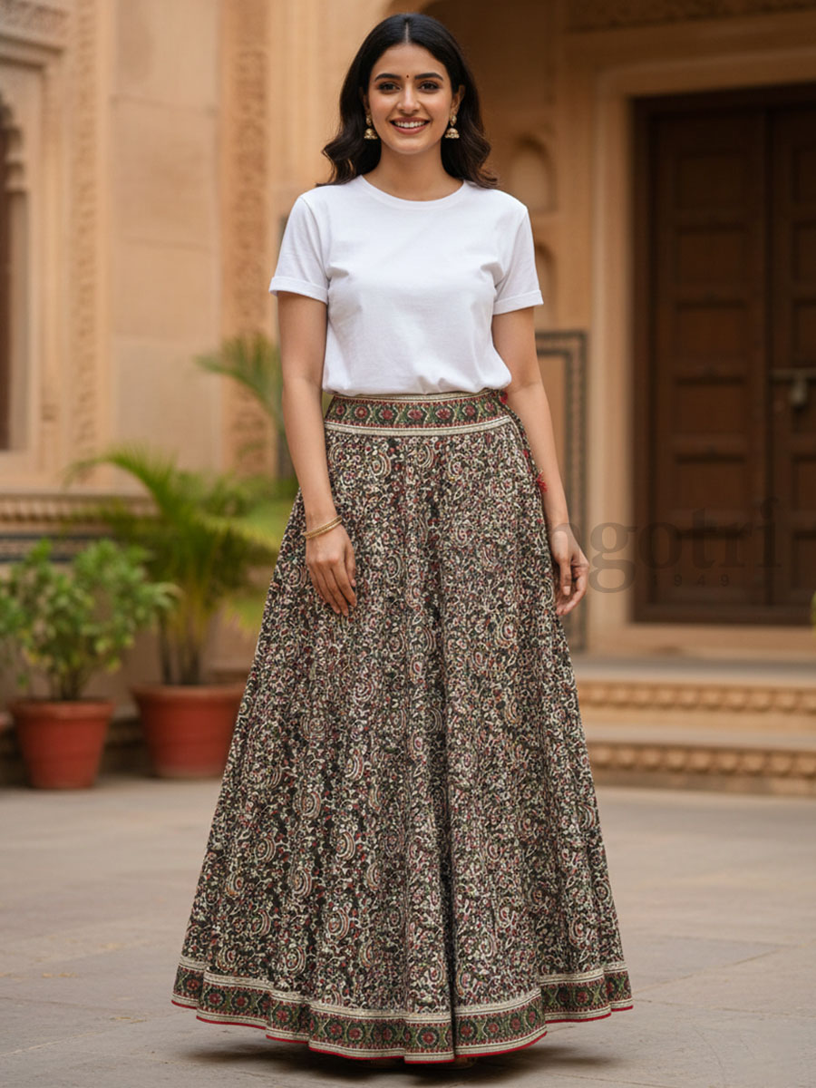 Vasundhara Cotton Skirt S