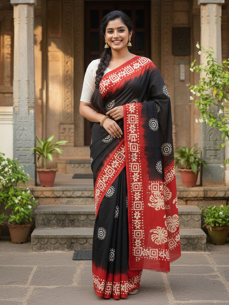 Cotton Printed Saree