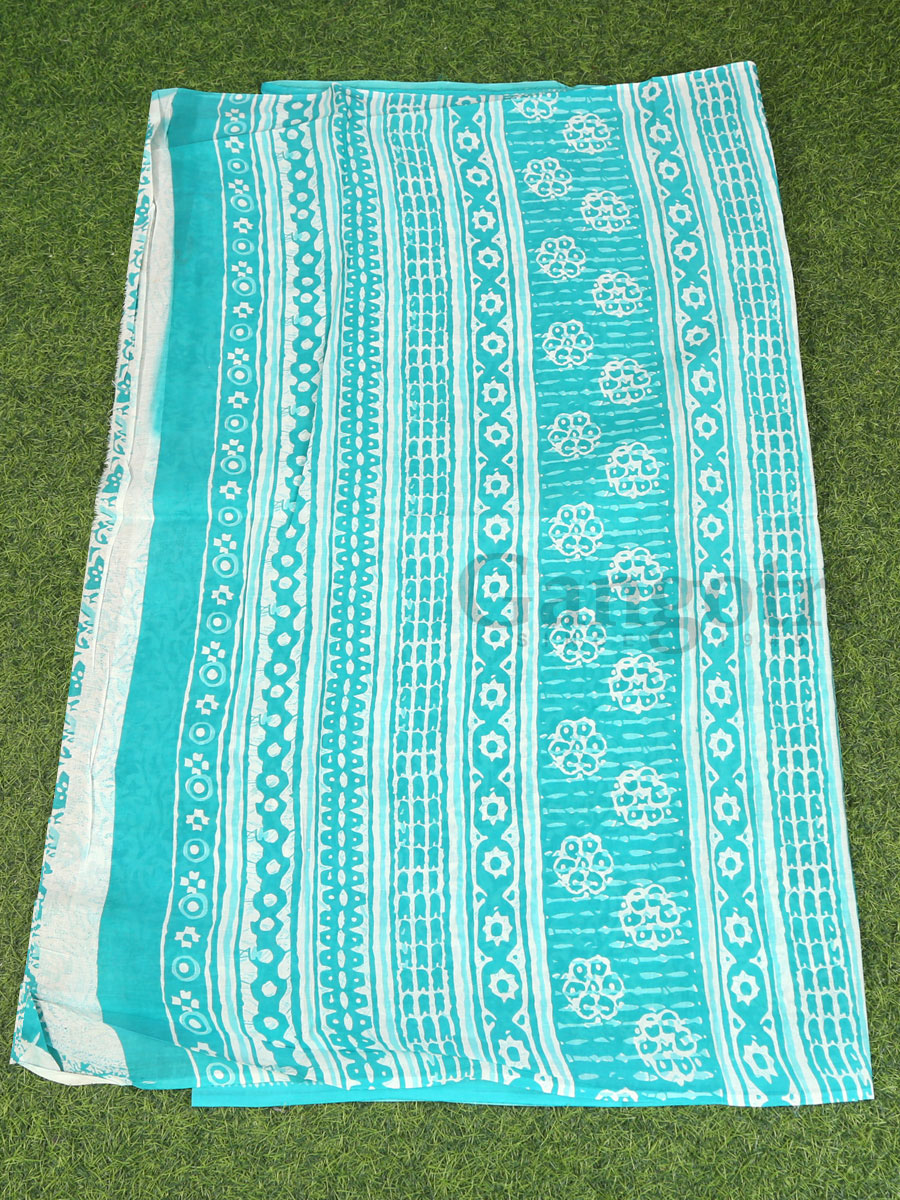 Cotton Printed Saree - Image 4