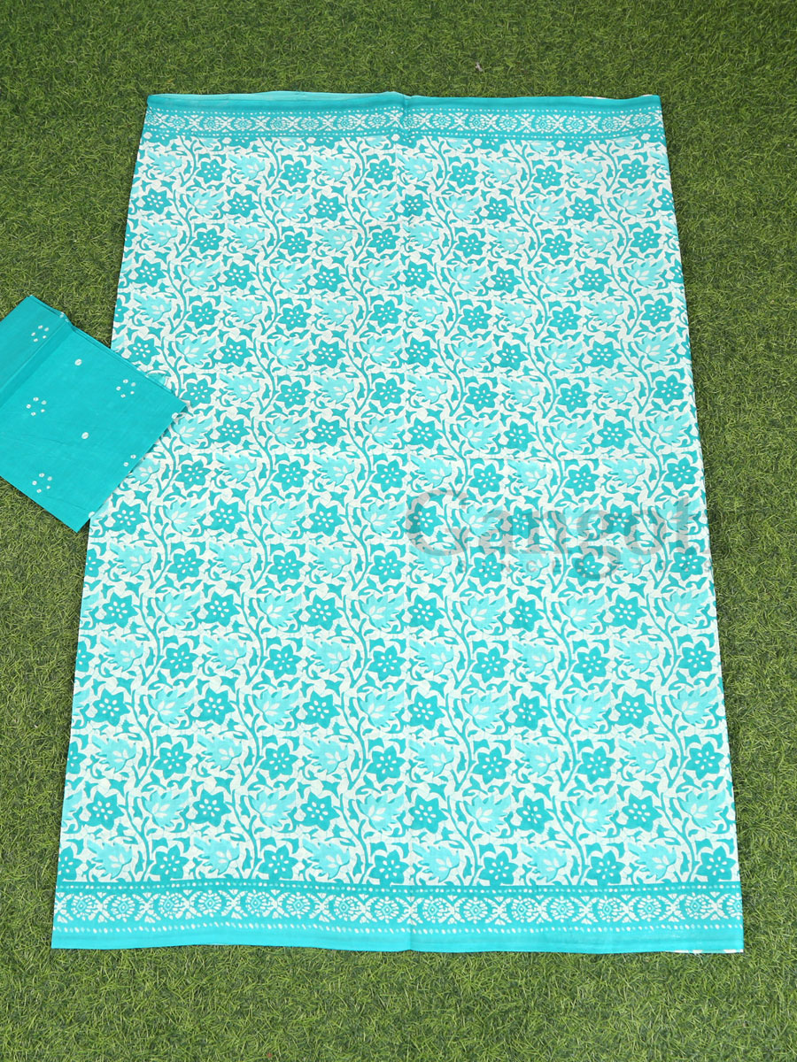 Cotton Printed Saree - Image 3