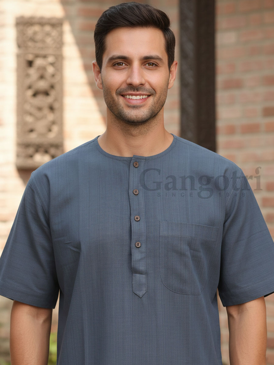 Kurta Cotton Roundneck XL - Image 2