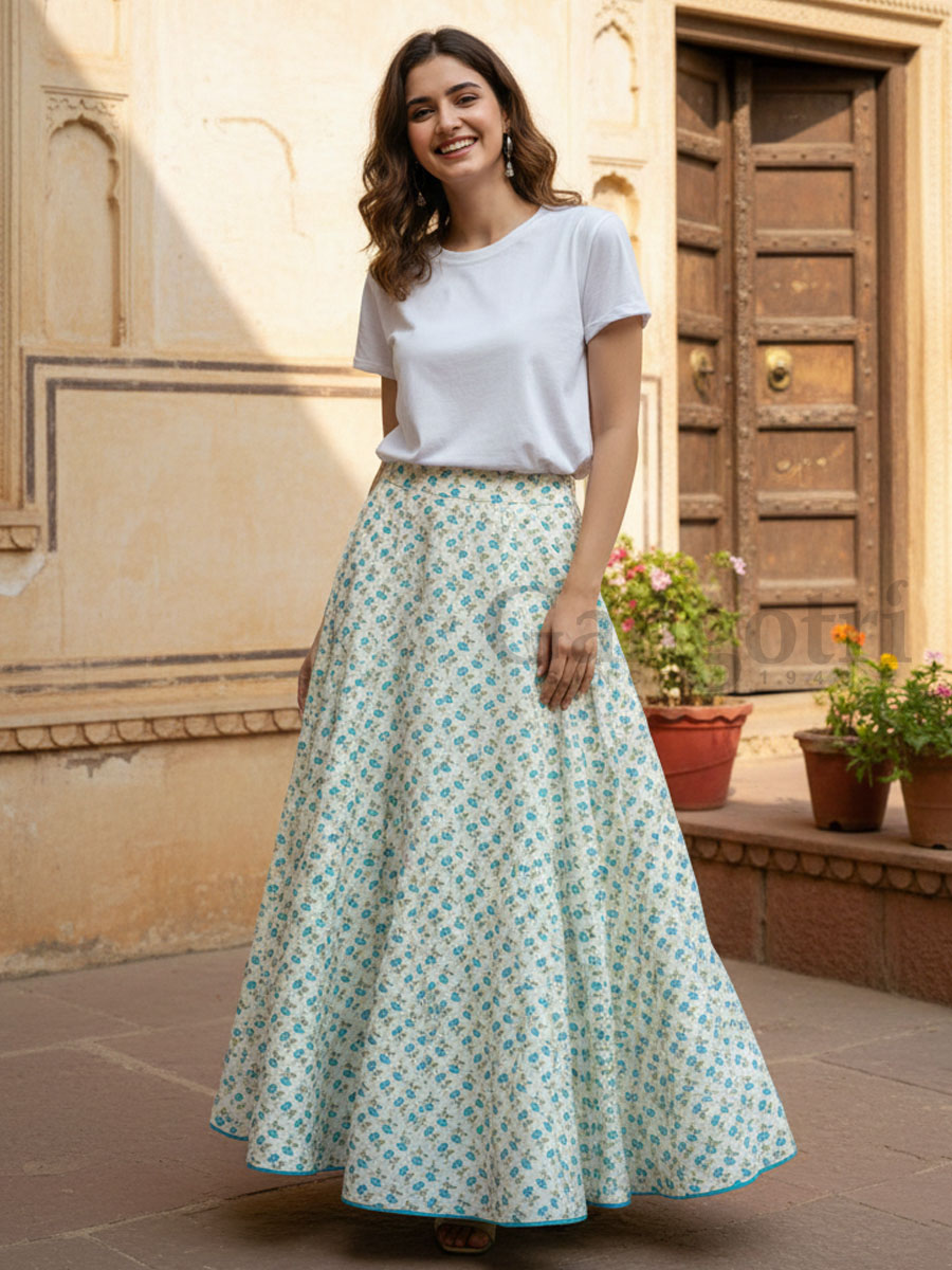 Shwetaara Cotton Skirt XL
