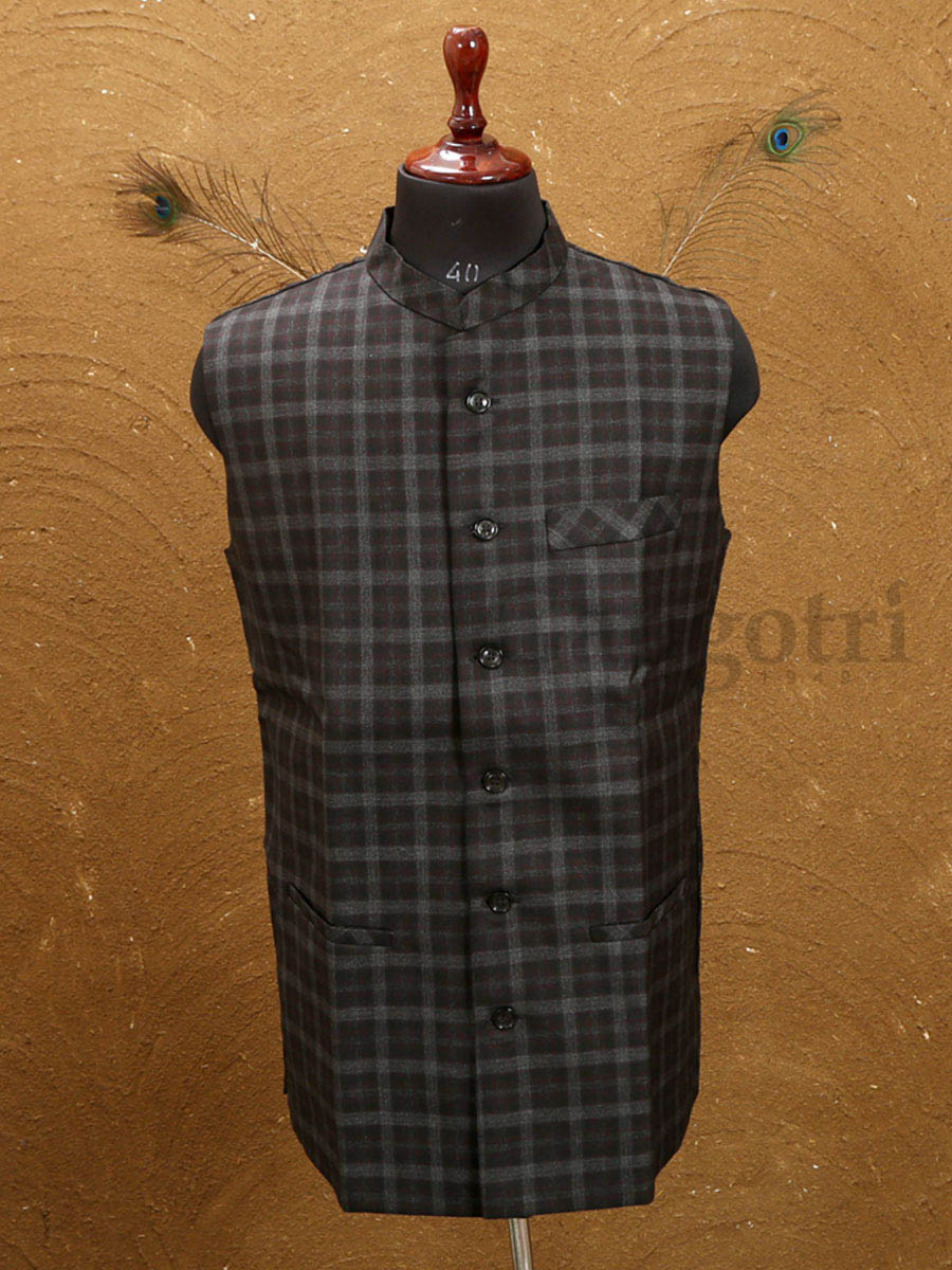 Mens Wool Vestcoat 2XL