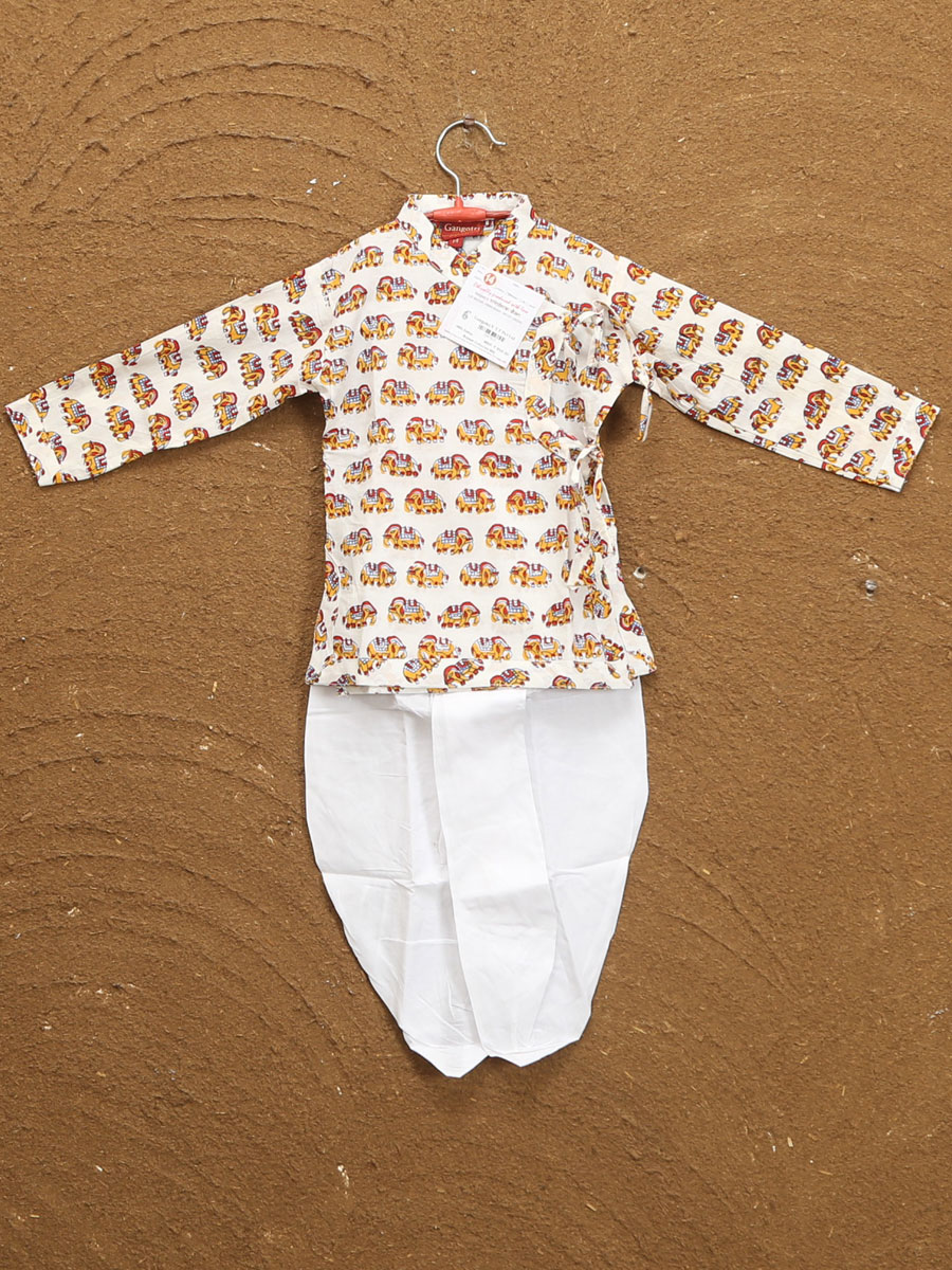 Kids Dhoti Bagalbandi Sets '0-1' Years - Image 3