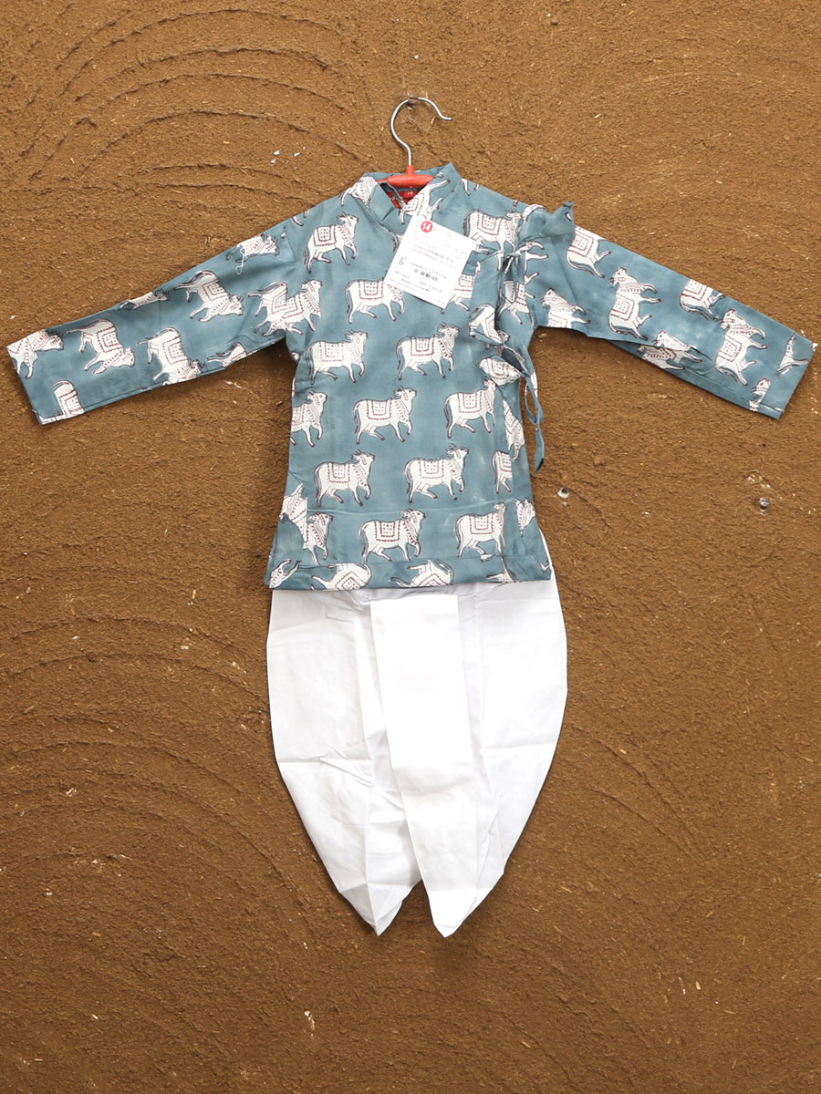 Kids Dhoti Bagalbandi Sets '0-1' Years - Image 2