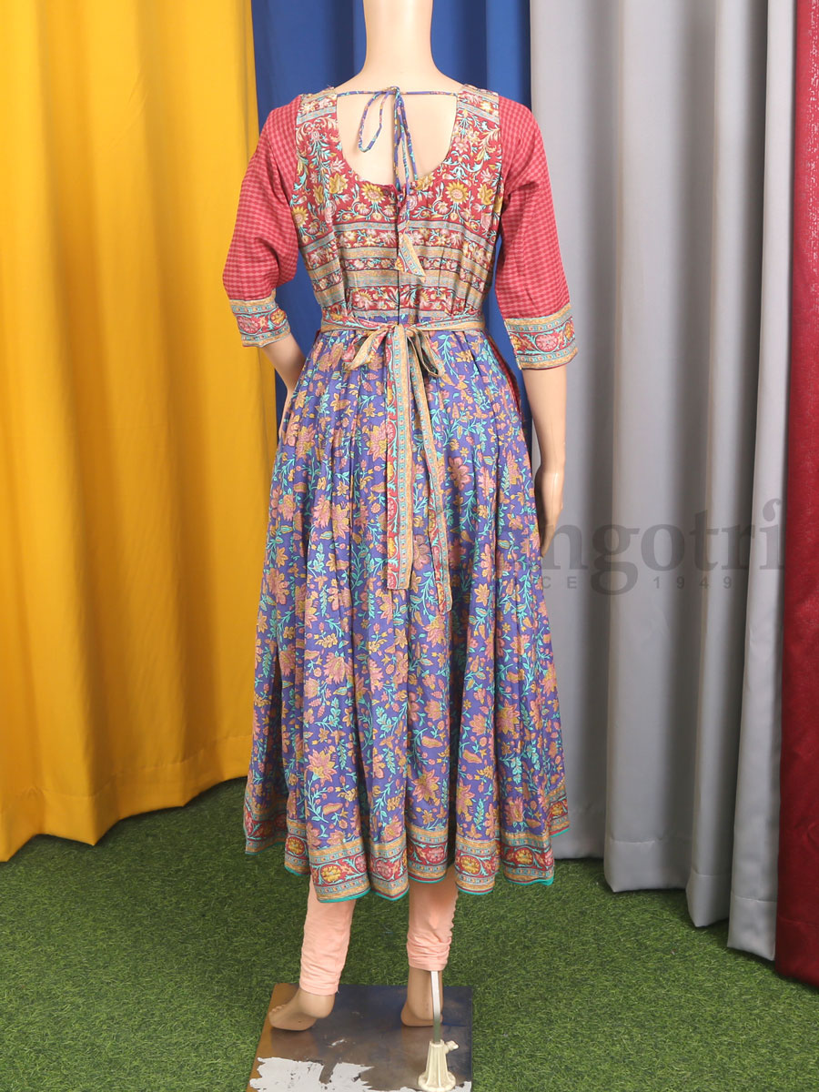 Ranga Mala Crepe Anarkali L - Image 4