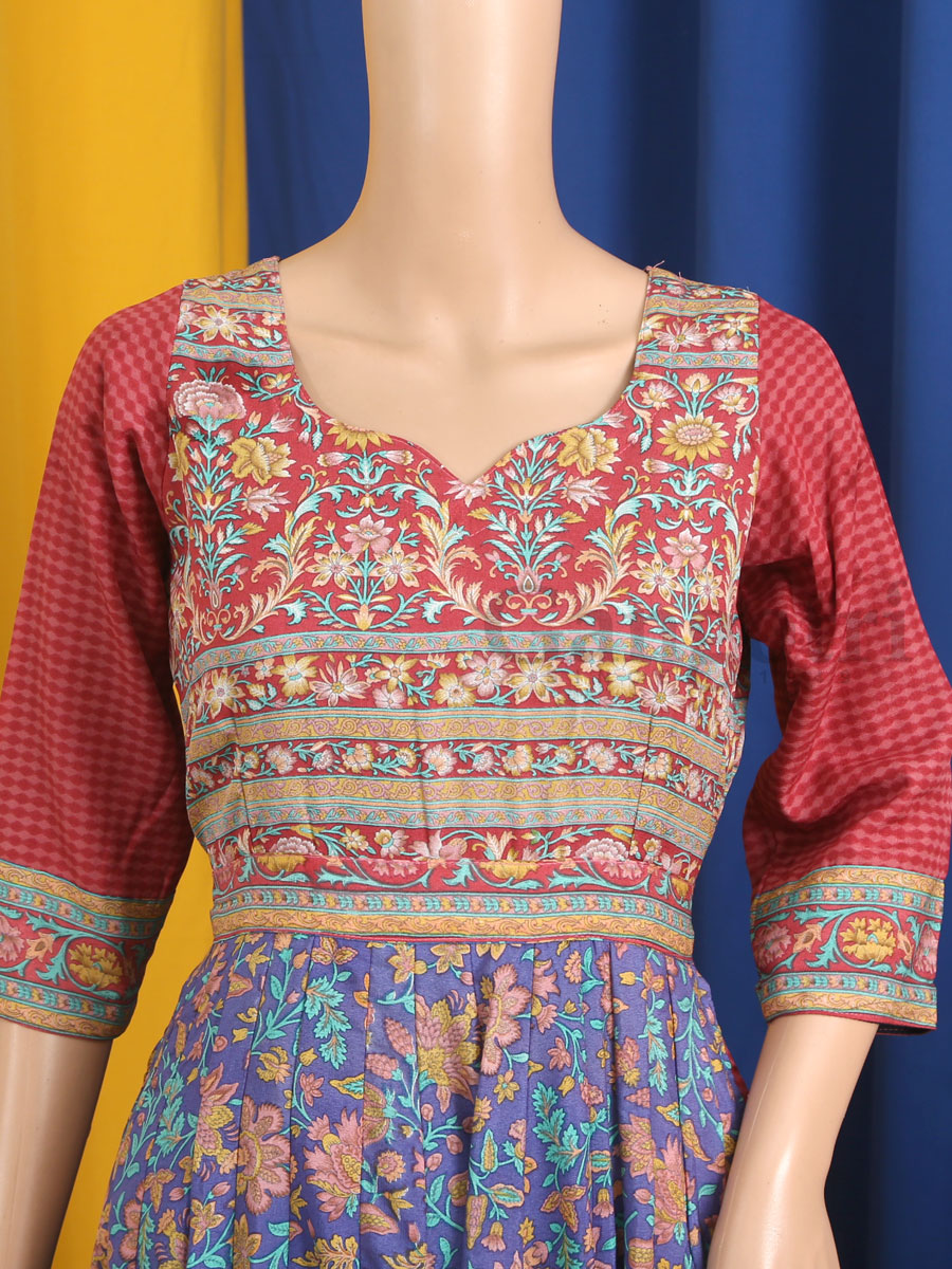 Ranga Mala Crepe Anarkali L - Image 3
