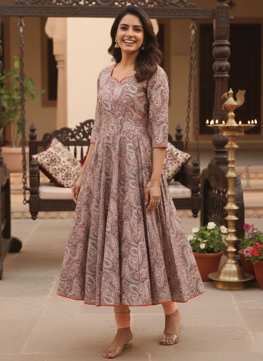 Tarini Cotton Anarkali L