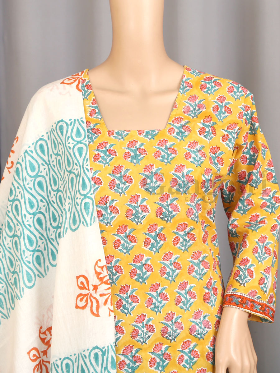 Cotton Printed Suit L - Image 3
