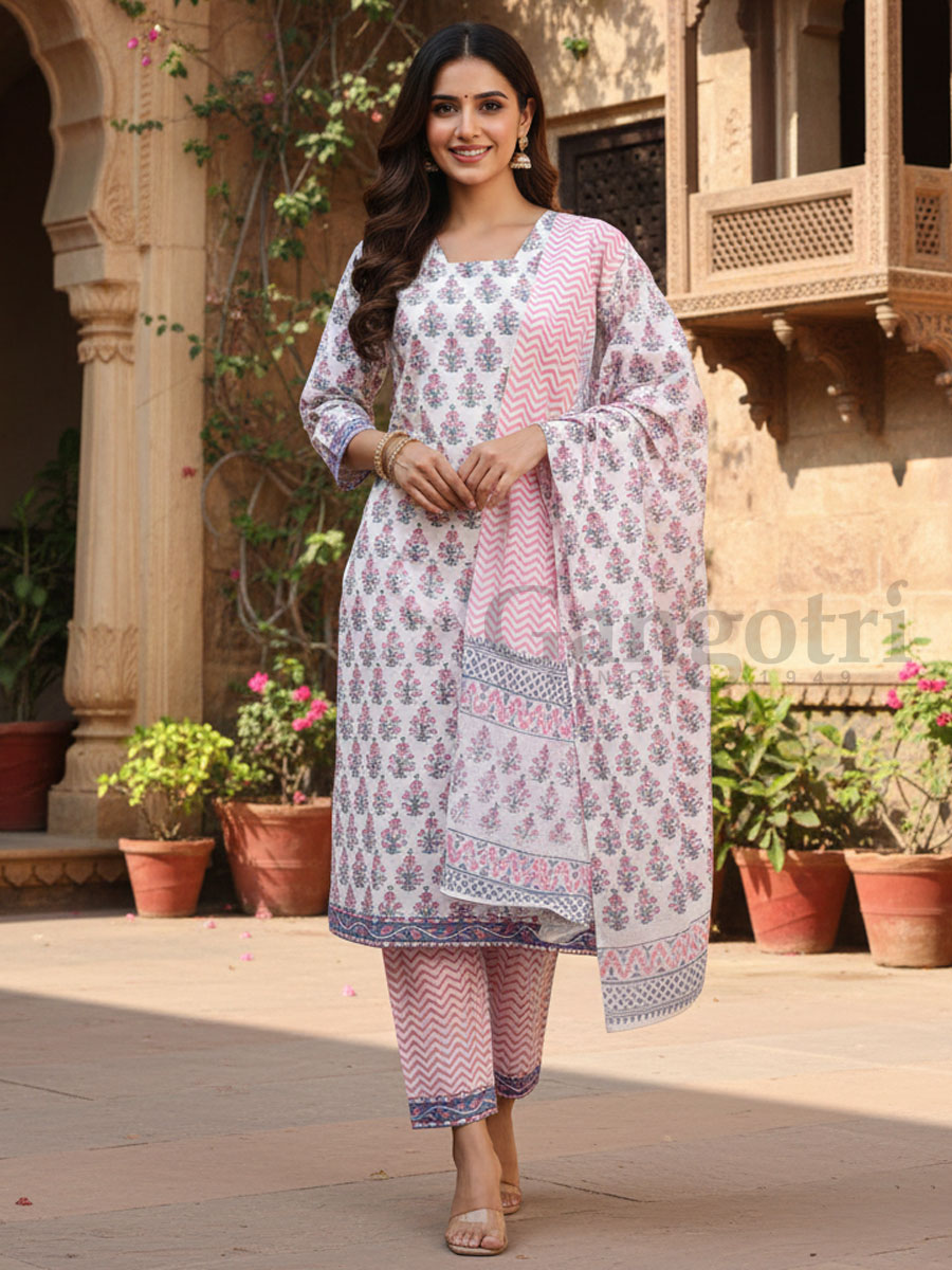 Cotton Printed Suit S