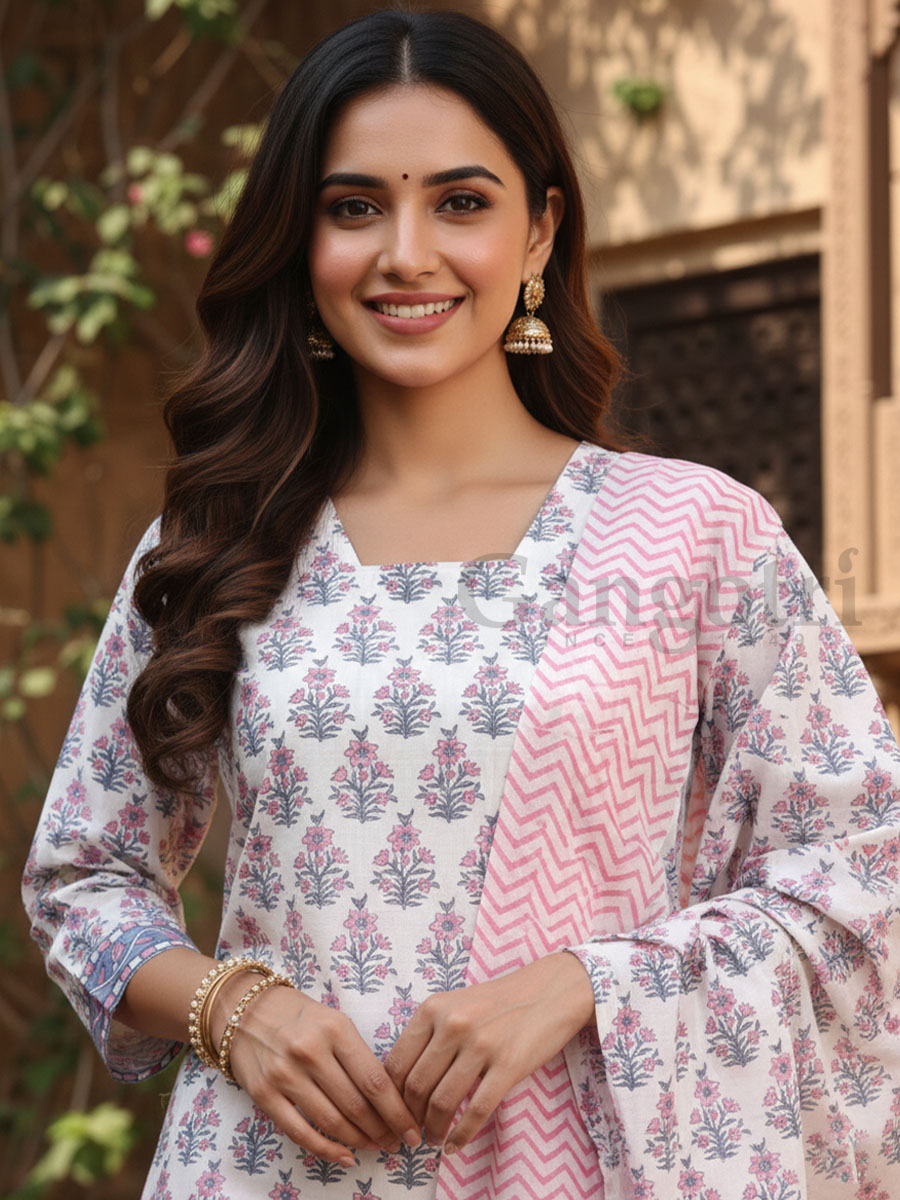 Cotton Printed Suit S - Image 2