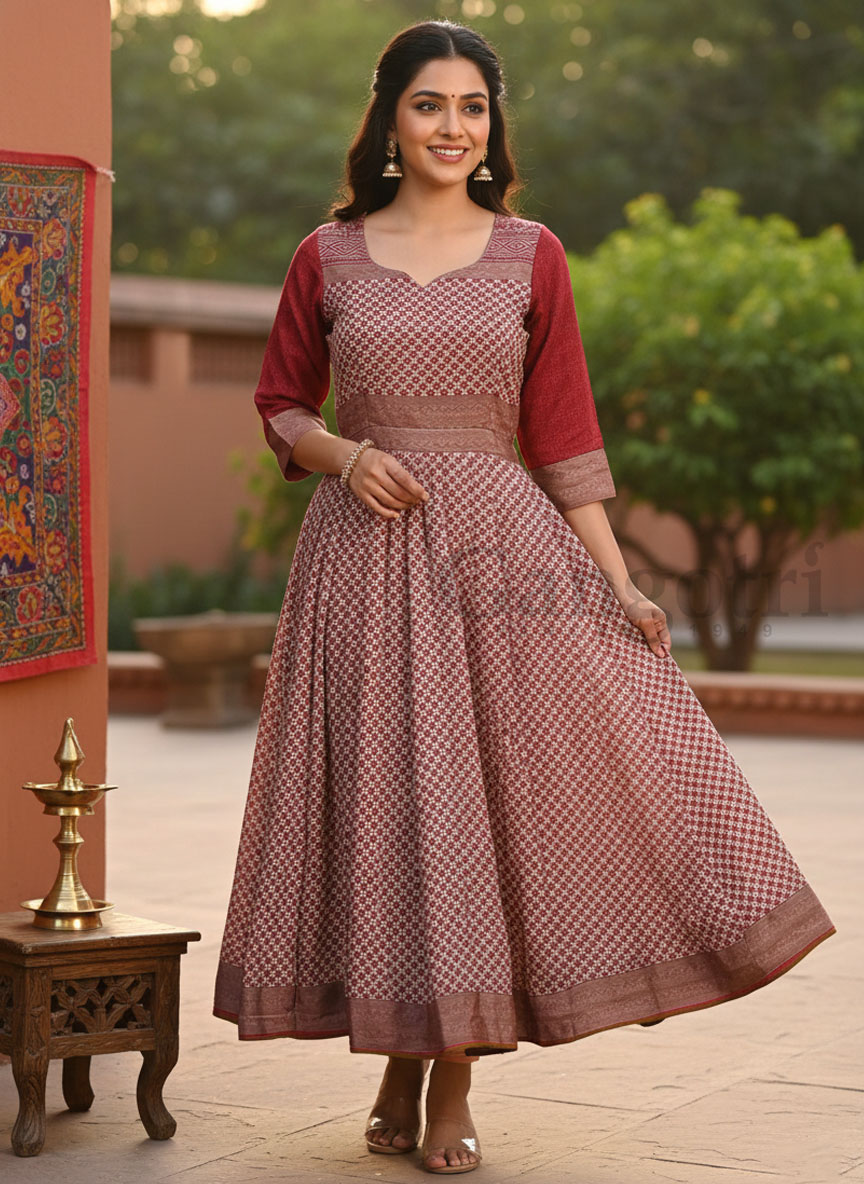 Arunika Crepe Anarkali XL
