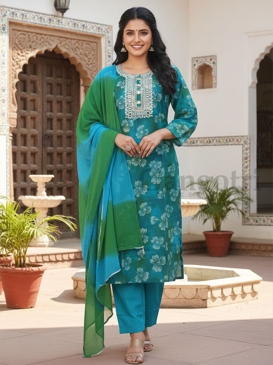 Cotton Printed Suit XL