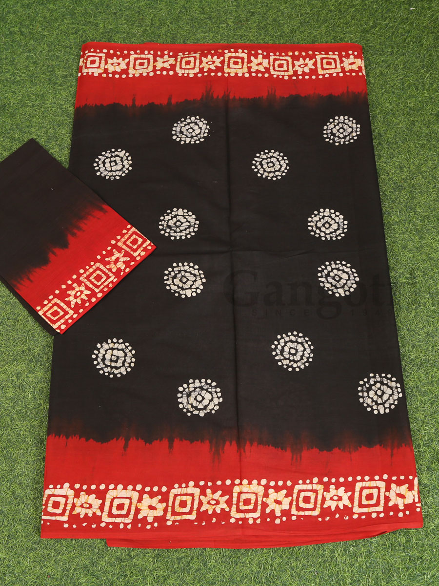 Cotton Printed Saree - Image 3