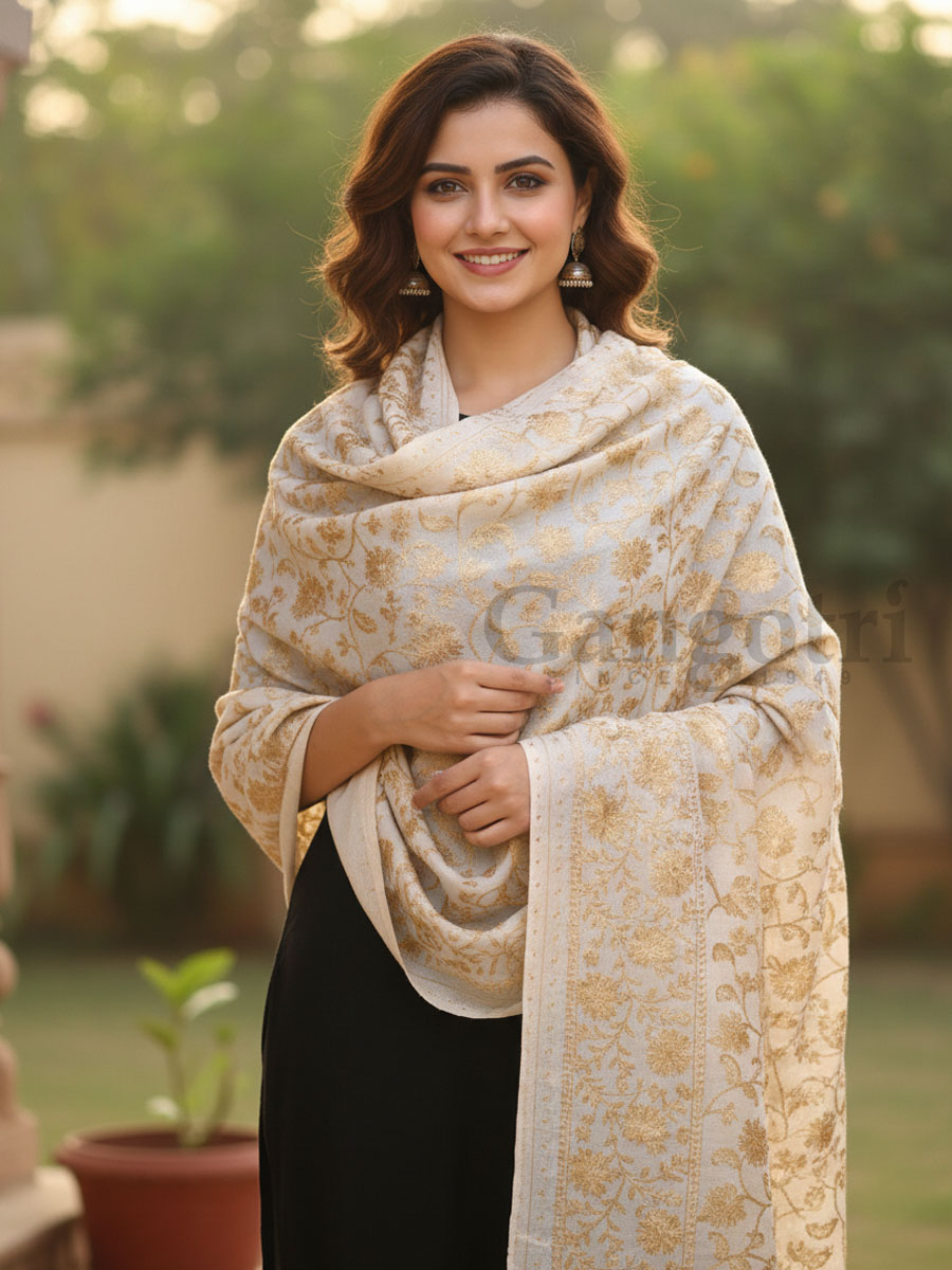 Designer Cashmere Shawl - Image 2