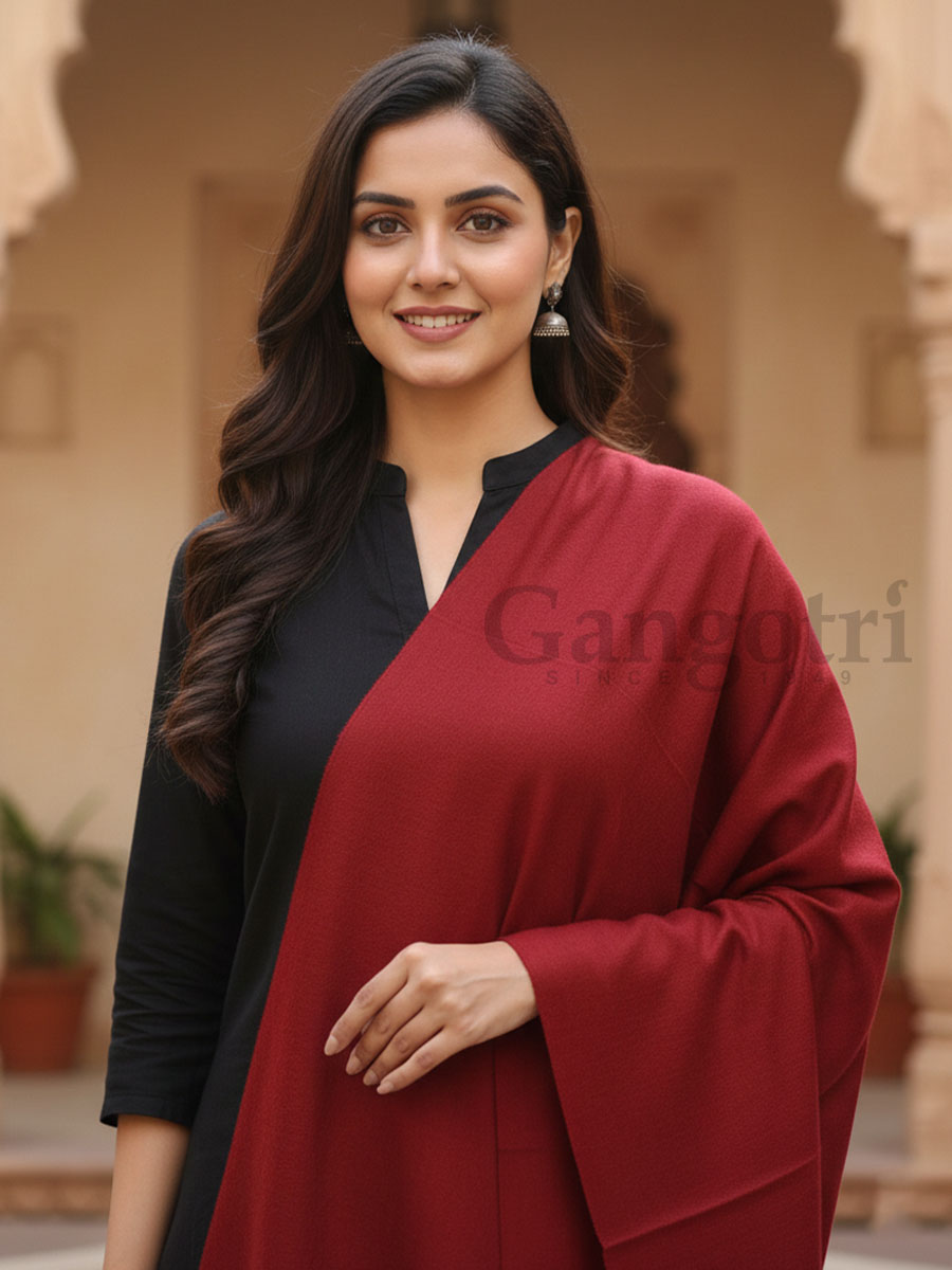 Plain Cashmere Shawls - Image 2
