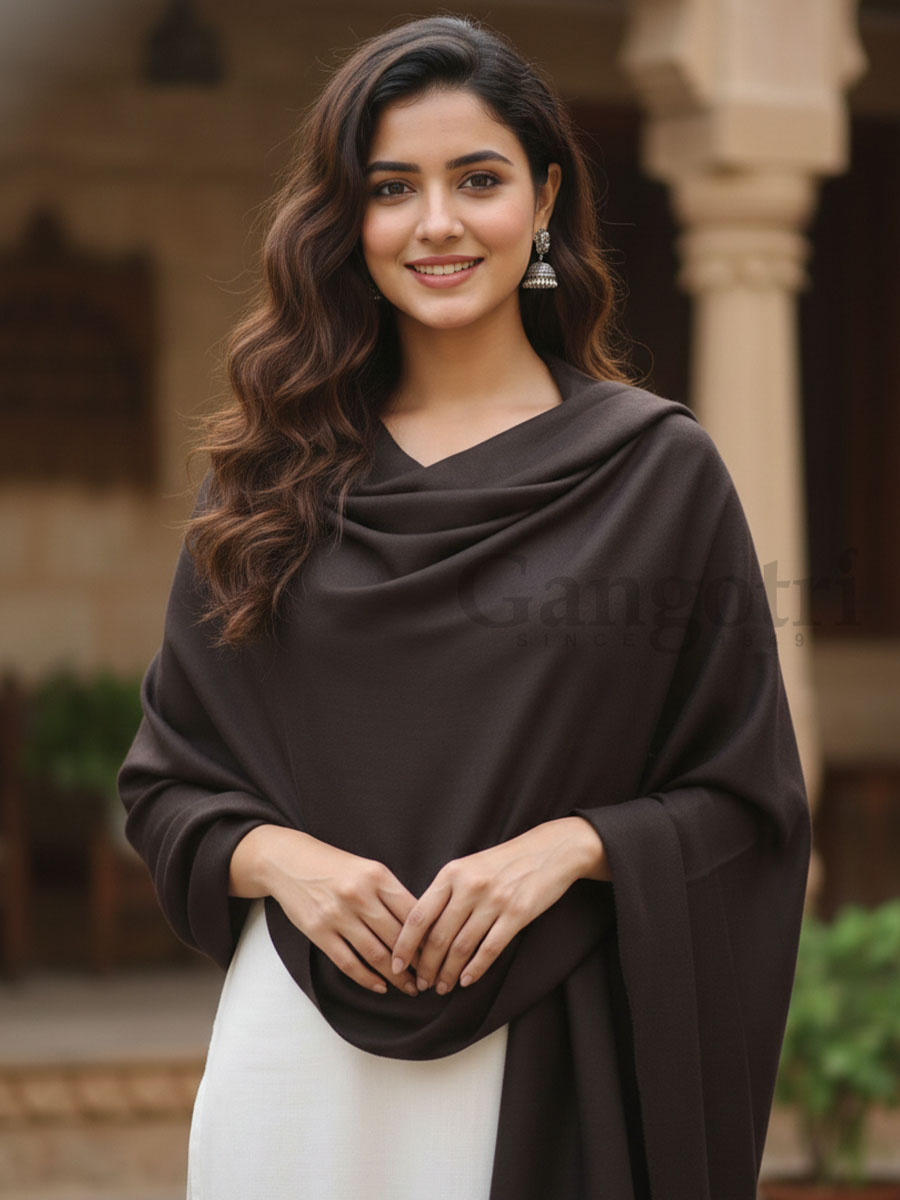 Plain Cashmere Shawls - Image 2