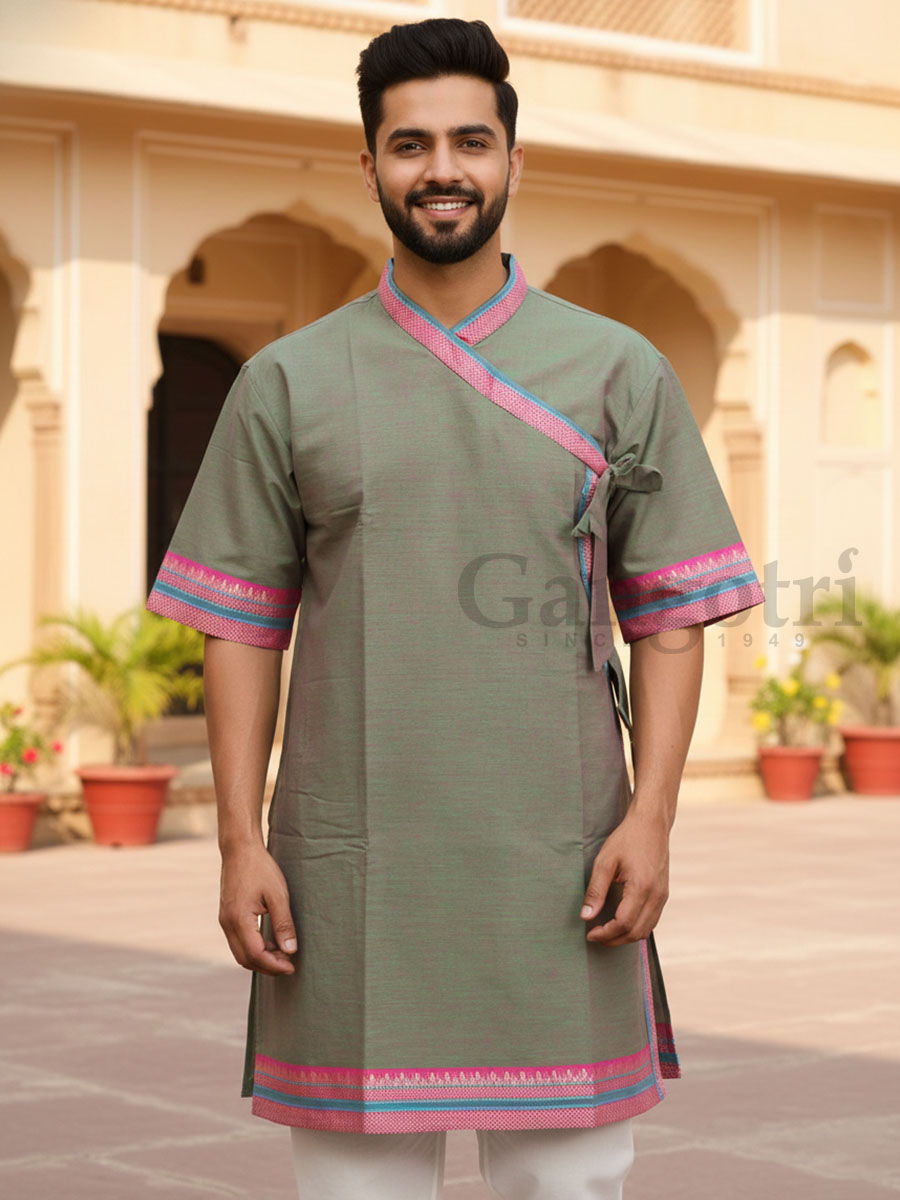Bordered Plain Bagalbandi 2XL