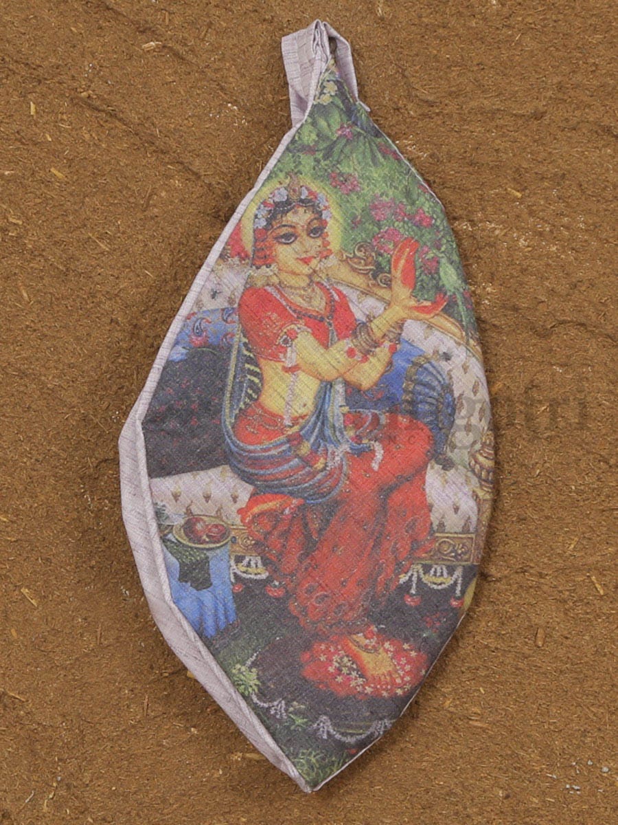 Shri Radharani Printed Bead Bag
