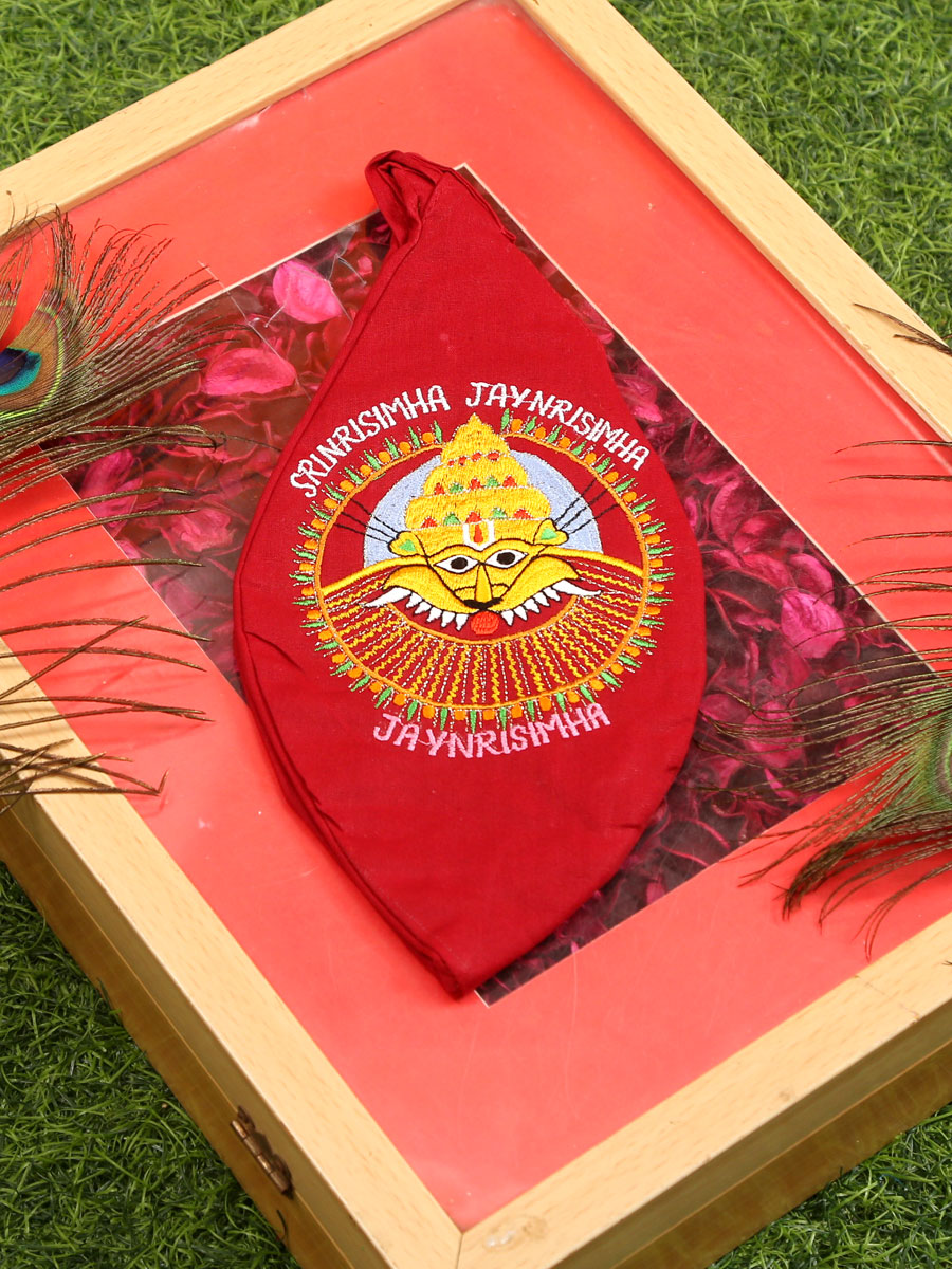 Jay Narsimha Embroidered Bead Bag