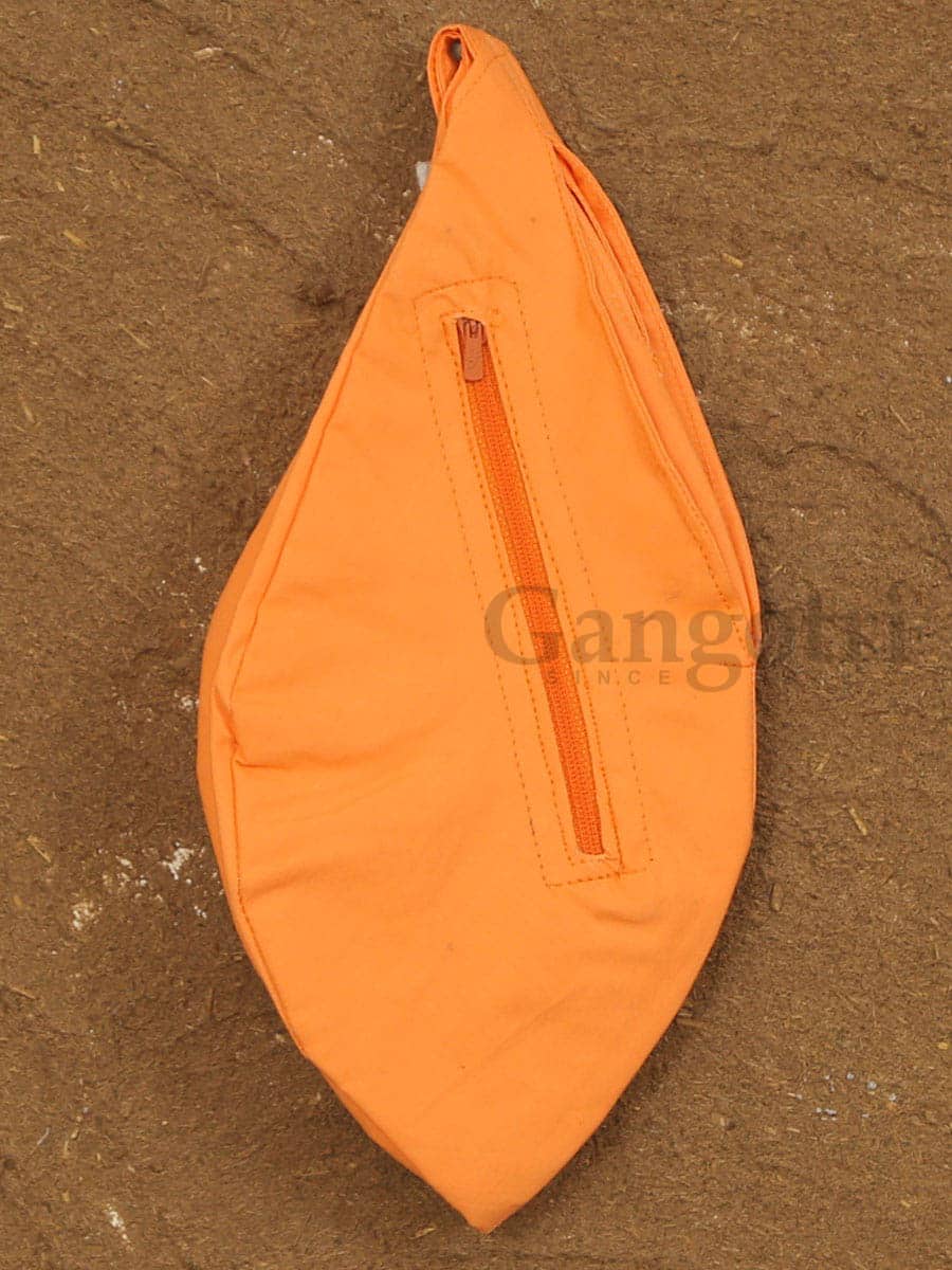 Cotton Plain Zipped Bead Bag