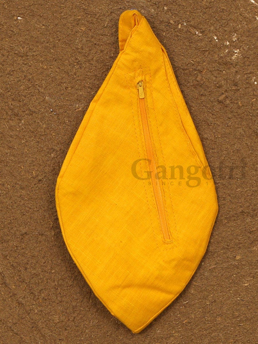 Silk Plain Zipped Bead Bag