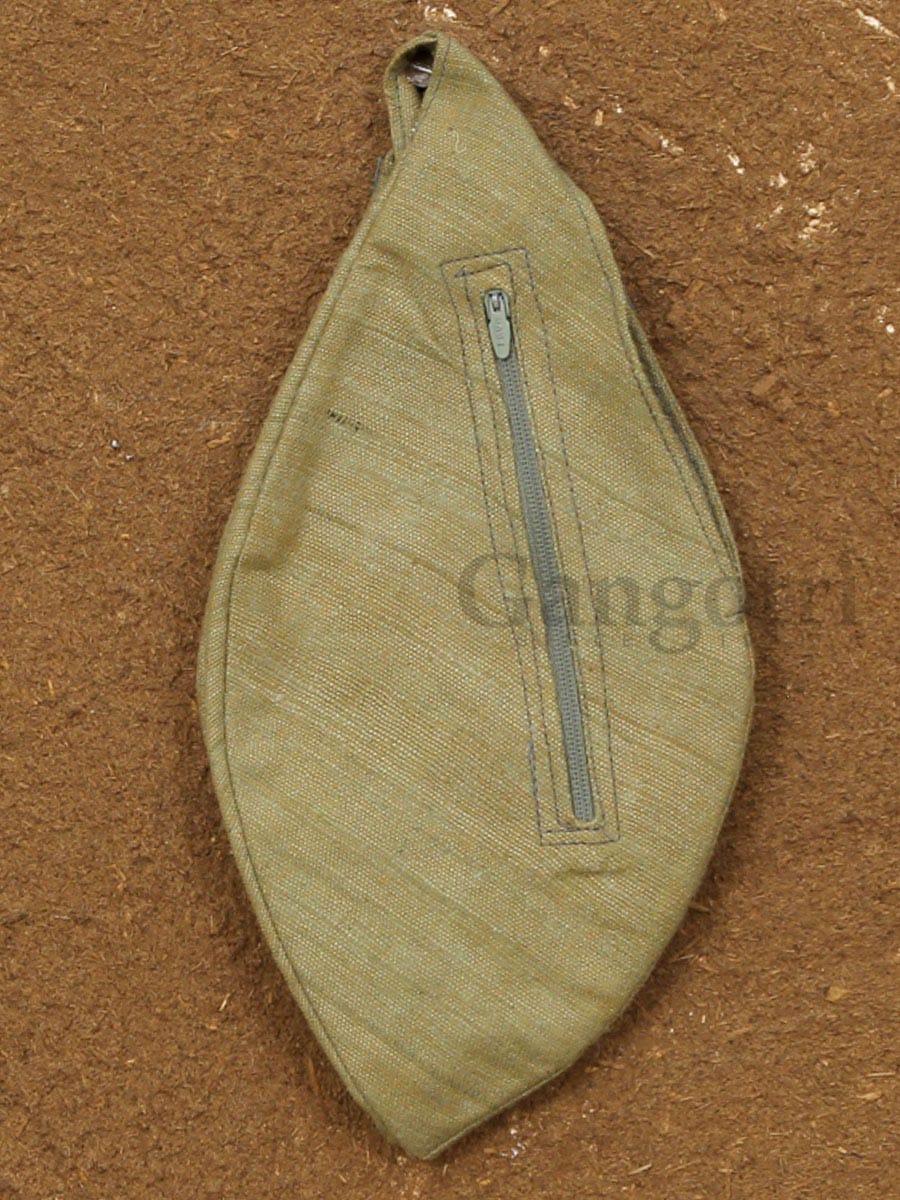 Silk Plain Zipped Bead Bag